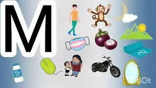 Letter M words with pictures| M letter words in English & objects beginning with letter| m words