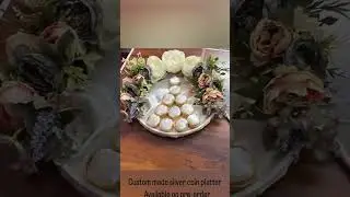 Silver coin platter follow @modemantra on Instagram and Facebook