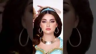 Gorgeous Jasmine Aladin'a Princess Makeup Look#jasmine#makeup #shorts #short