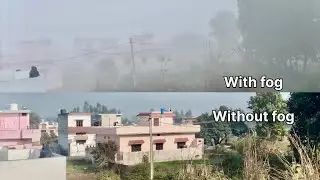 With fog vs without fog scene 🎬 | winter is coming  2026 | it's very cold
