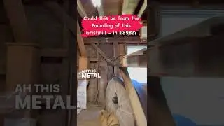 ❤️Could this stone hoist be from the founding years of this gristmill?🧐 #grist #mill #grain #grind