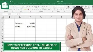 How to Determine Total Number of Rows and Columns in Excel?