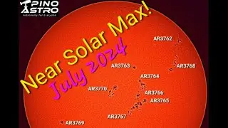 Near Solar Max: July 2024- 196.5 mean daily sunspots #PinoAstro