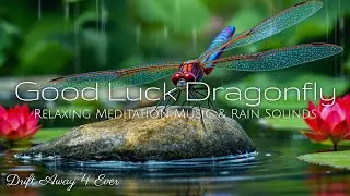 Relaxing Music, Rain Sounds and a Three Winged Dragonfly To Bring You Harmony, Unity, and Good Luck