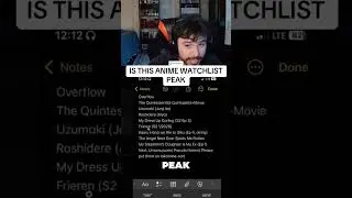 WHAT IS THIS ANIME WATCH LIST #anime #funnystreammoments #twitchclips #twitch #restreamer