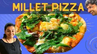 Pizza with millet flour base | Bhakri Pizza | Pizza without yeast | Homemade Pizza | Tawa Pizza