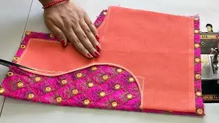 Stylish Back Neck Blouse Design | Blouse Back Design | Cutting And Stitching Back Neck Blouse Design