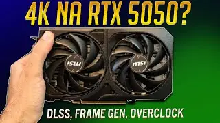 ARREGA&Ccedil;ANDO a RTX 5050 em 4K :  Overclock + DLSS 4 + Frame Gen +