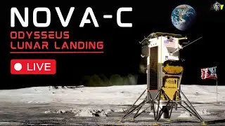 LIVE: NASA IM-1 Mission Nova-C Odysseus Moon Landing at Malapert A