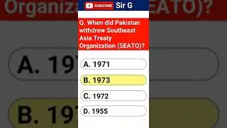 PPC Pakistan Study MCQs - PPSC Pakistan History MCQs -- PPSC FPSC NTS - Most important MCQs #shorts