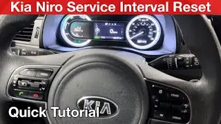 2018 Kia Niro How to reset service interval / oil life