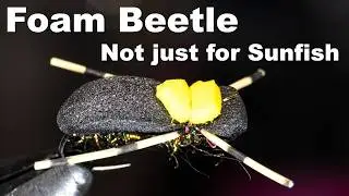Foam Beetle Fly - Best Panfish Fly? - McFly Angler Fly Tying Tutorial