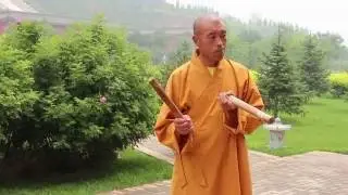 Buddhist Monks Chanting at Lunchtime - Woodenfish HBMLP 2016