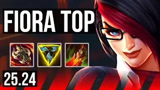 FIORA vs DARIUS (TOP) | Good KDA: 12/1/6 | KR Master | 25.24
