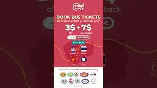 Book on redBus now. Get 3$ off  and 7$ cashback