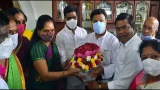 Watch: TRS Party Workers Celebrate After Kavitha Wins Nizamabad MlC Election - Sakshi Post