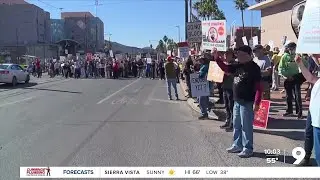 Protesters March Downtown as a part of Nationwide Anti-ICE Protests