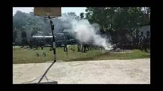 fire fighting drill 156 Bn CRPF