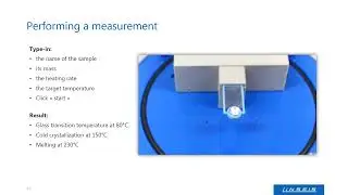 LINSEIS Chip DSC 10   Performing a PET Measurement