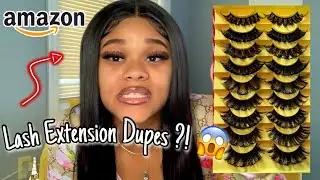 Best Lash Extension Dupes Ever!! |Amazon finds! | Nacaje&rsquo;