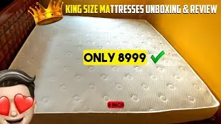 Best Mattress in Market| King Size Mattress Under budget |Looms & Needles Mattress Unboxing