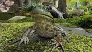 Beatrice the American bullfrog 