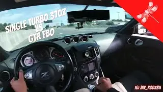 Single turbo 370z vs 2017 Nissan GTR