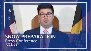 Snow Preparation Press Conference - 1/23/26