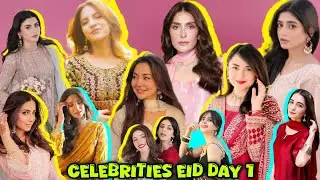 Pakistani celebrities on eid day 1 ❤ | Beautiful Pakistani Actress on eid |