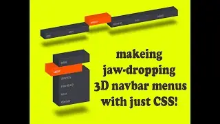 Create a 3D Navbar Menu with CSS! (HTML/CSS Tutorial 2024)