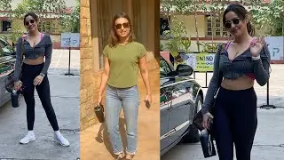 Neha Sharma Spotted at gym in Bandra, Radhika Apte Spotted At JW Marriott In Juhu