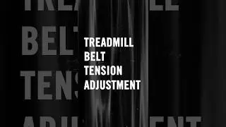 Adjust Treadmill Belt Tension & Alignment | Everlast SA