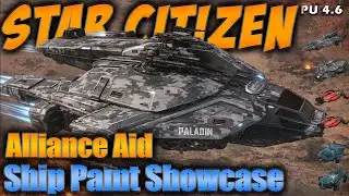 Star Citizen Alliance Aid Ship Paints Showcase | Raft, Asgard, Apollo, Paladin & Perseus