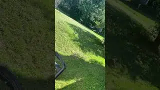 Hill side grass work #grass #grasscutting #lawncare #lawncareservice #grasscare