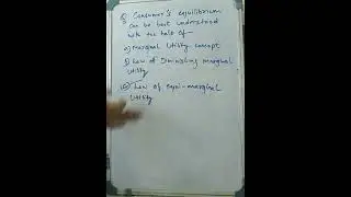 Consumer's equilibrium l Law of equi-marginal utility #economics #microeconomics #1k #education