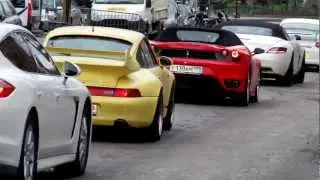 Rallye de Paris GT2013: Corvette 800HP,SLS AMG,430 Spider,911 Maxx evolution .(HD)