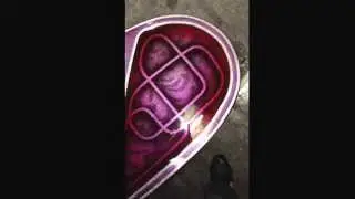 Flaked out skateboard. Sparkle efx flake candy patterns