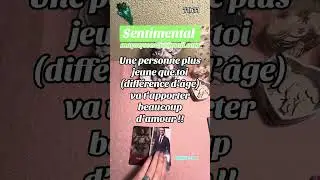 Une personne plus jeune que toi (différence d’âge) va t’apporter beaucoup d’amour !!🌟❤️