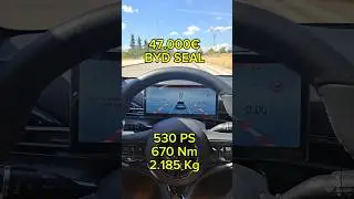 BYD SEAL 530 PS: Official VS Real 0-100 km/h 🏁 #byd #bydseal
