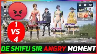 DeShifuSir Angry with His Teammates - Custom Room 1 vs 4 Against DeadEye Guys [PUBG MOBILE NEPAL]