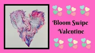 Acrylic Pour Painting | Bloom Technique Swipe 180