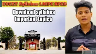 How to prepare for Cucet | Physical education #bped Syllabus discussion #lnipe
