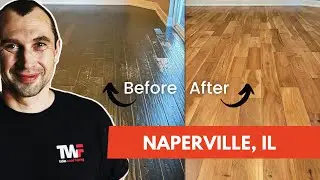 Before + After Dark Hand-Scrapped Pre-Finished Floor | Naperville IL