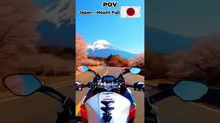 POV Ride Japan: Epic Motorcycle View of Mount Fuji 🗻🏍️ #POV, #Japan, #MountFuji,