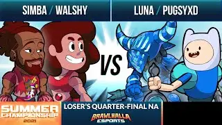Simba & Walshy vs Luna & Pugsyxd - Losers Quarter-Final - Summer Championship 2021 - NA 2v2