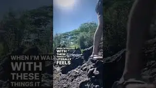 earth runners are great for all terrain 🩴 #hiking #naturelovers #outdoors #sandals #backpacking