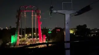 Sky Ride-Night time-Busch Gardens Tampa Florida 