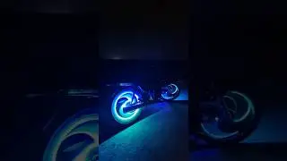 🥷modified Splendor remote control RGB wheel light install 💯💥 #shortvideo #splendor #modified
