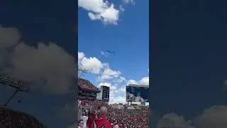 Military Appreciation Day Flyover at the Tampa Bay Bucs Game ✈️🏈 #aviationdaily #tampabaybucs