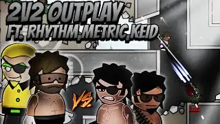 Mini Militia Classic: Chronic, Rhythm vs Keid, Metric (2v2 Gameplay)
